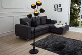 Elegantní stojací lampa Magma 170cm černá zlatá