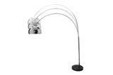 Designová výsuvná stojací lampa Lounge Deal 170-210cm chrom