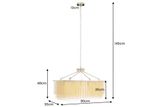 Designová závěsná lampa Royal 80cm