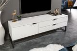 Moderní stolek pod TV X7 matná bílá 140cm