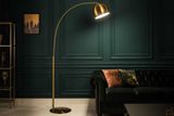 Elegantní oblúková stojacia lampa Lounge Deal 205cm zlatá