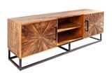 Moderní stolek pod TV z masivu Wood Art Mango 145cm