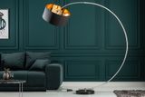 Luxusní stmívatelná stojací lampa Python 190cm černá