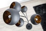 Elegantní stojací lampa Magma 170cm černá zlatá