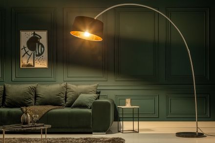 Designová stojací lampa Forma 215cm černá