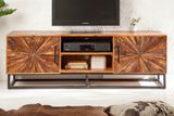 Moderní stolek pod TV z masivu Wood Art Mango 145cm