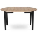 Rozkládací jídelní stůl Klara 102-142 cm MDF Dub riviera černa